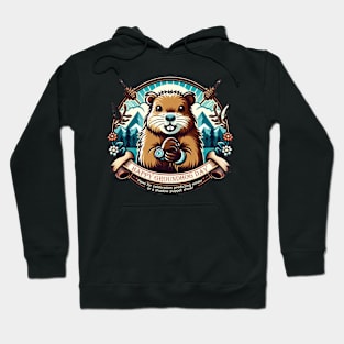 happy groundhog day celebration Hoodie